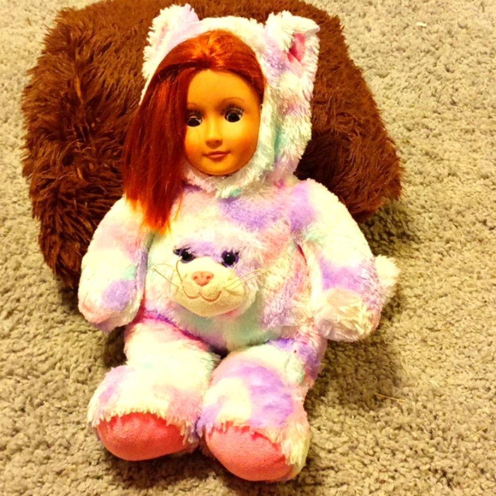 Well Because Modified Stuffed Animal Doll Cat